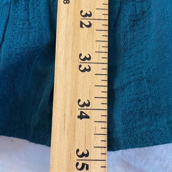 Universal Thread Teal Embroidered Peasant Schoolgirl Puff Sleeve Dress Small - Picture 6 of 7